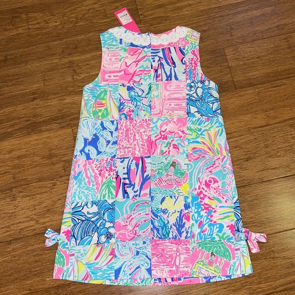 Lilly Pulitzer GIRLS CLASSIC SHIFT DRESS  Multi Pop Up Summer Remix size 7 & 10 - Picture 9 of 11